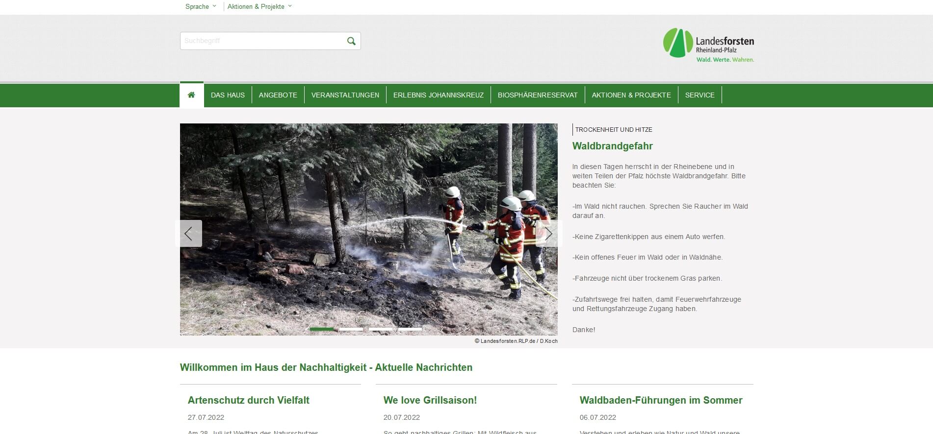 Haus der Nachhaltigkeit in Johanniskreuz